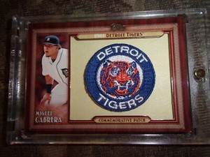 2011 Miguel Cabrera Topps Throwback Logo Manufactured Patch #TLMP-MC