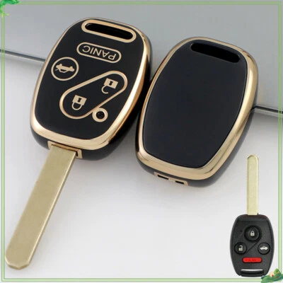 TPU Car Key Fob Cover 4 Button For Honda Accord Civic CRV Key Shell — 第 1/4 张图片