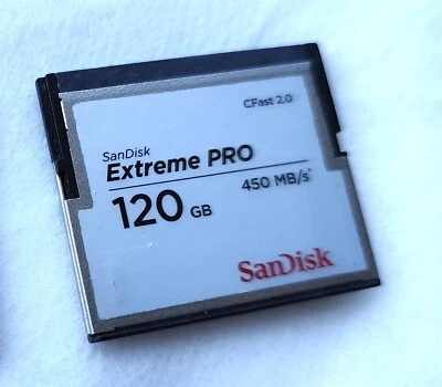 SanDisk Extreme PRO 120GB 450MB/s CFast 2.0 Card Arri Alexa Mini Amira Canon S17 - Image 1 of 3
