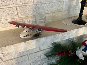 Antique Wyandotte China Clipper Pressed Steel Airplane NM - Picture 1 of 11