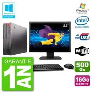 PC Fujitsu Esprimo E520 Bildschirm 22 " G3220 RAM 16Go Scheibe 500Go DVD Wifi W - Bild 1 von 1