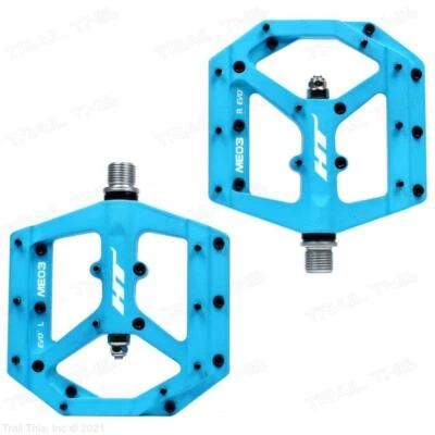 Plataforma de bicicleta HT Components MTB Me03 EVO+ MAG CrMo pedales azul mate Foto 1 de 4