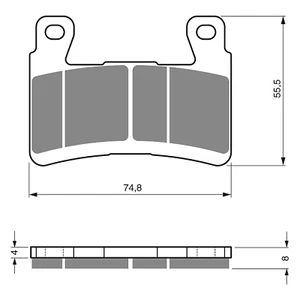 New GOLDFREN Brake Pad - S33 Sintered Racing #GF324S33 - Picture 1 of 2