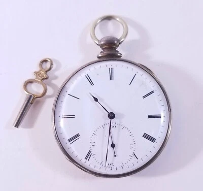 Steller Early 1770-1840 French Lepine a Paris Pocket Watch W Key Runs Keeps Time - Image 1 of 4