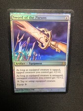 MTG - Guildpact - FOIL - Sword ofthe Paruns - NM/LP (Back Only)