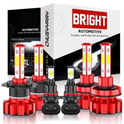 Farol combo LED feixe alto/baixo + lâmpadas de neblina para Hyundai Veracruz 2007-2011 - Imagem 1 de 4