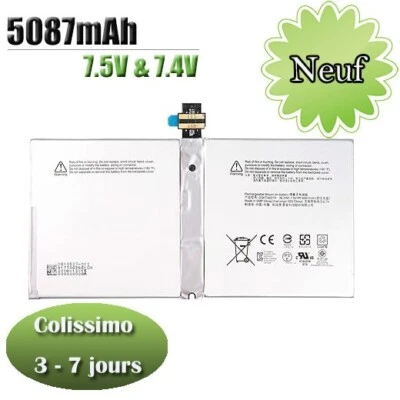 APPLE 7,5 V 5087 mAh Batterie pour Microsoft Surface Pro 4 1724 DYNR01 G3HTA027H Nuef