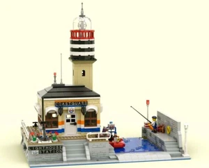 Lego MOC Lighthouse Station/ONLY PDF instructions (provide an email to receive) - Imagen 1 de 8