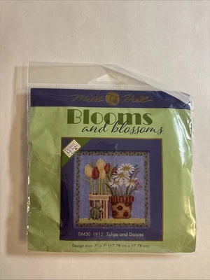 New Mill Hill Blooms Blossoms Tulips And Daisies Cross Stitch Kit Debbie Mumm - Image 1 of 3