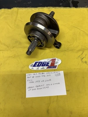 1986-1993 XR200R HONDA Crankshaft CORE, For Rebuilding (13000-446-305) AHRMA - Image 1 of 4