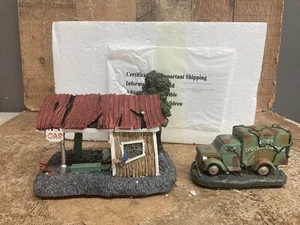 Hawthorne Village Stalking Dead County "GAS STATION"  + Bobs Service Truck COA - Picture 1 of 13