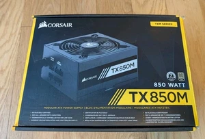 Corsair TX-M Series TX850M 80+ Gold Certified PSU Modular ATX Power Supply 850w - Picture 1 of 12