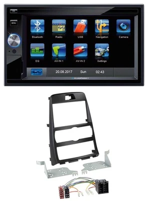 Blaupunkt SD Bluetooth 2DIN MP3 USB AUX Autoradio für Hyundai Genesis BK 10-12 - Bild 1 von 4