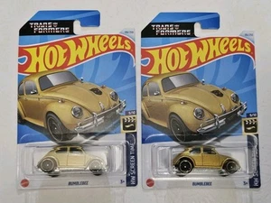Hot Wheels Bumblebee Gold HW SCREEN TIME 9/10 ×2 - Picture 1 of 2