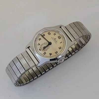 Rare Vintage WW2 MIDO Multifort Super Automatic Sup. Force Mine # 97 Men's Watch - Image 1 of 4