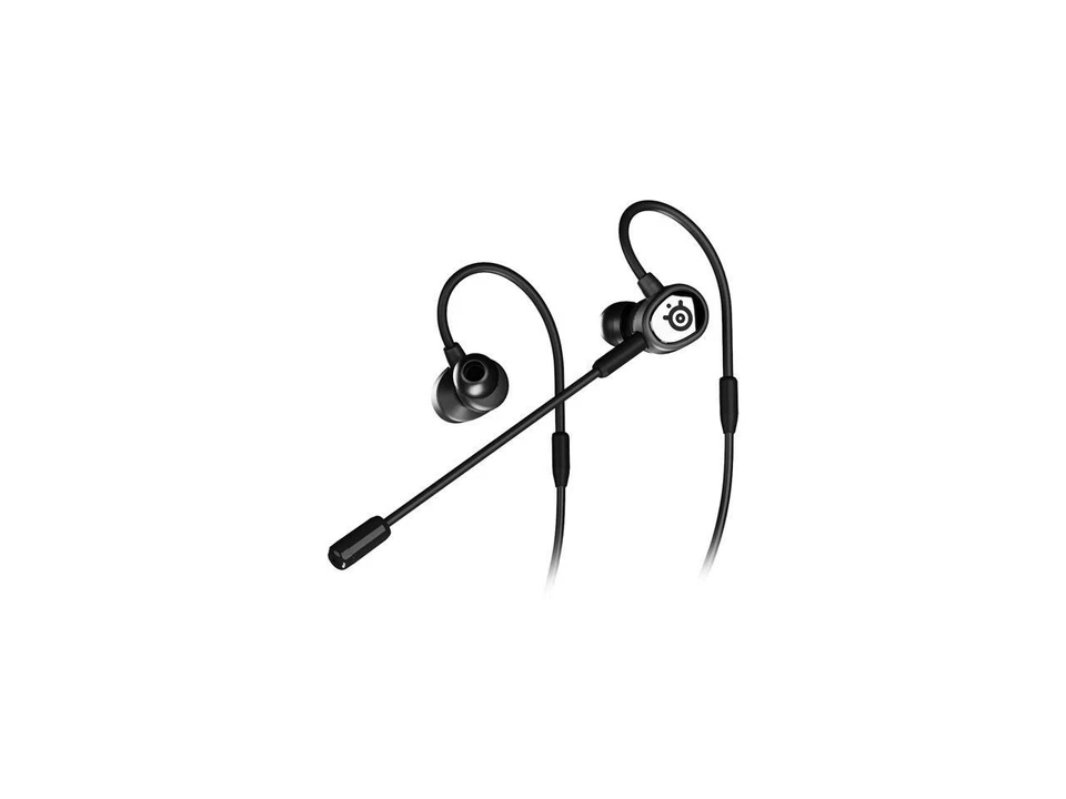SteelSeries Black TUSQ Single 3.5mm, 4-pole plug Connector Earbud Gaming Earbuds - Image 1 of 1