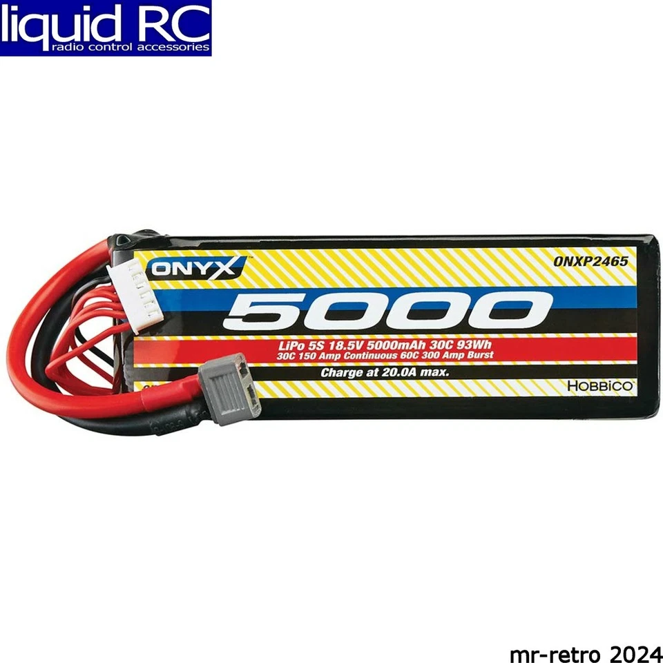 Enchufe estrella Onyx-RC P2465 LiPo 5S 18.5V 5000mAh 30C Foto 1 de 1