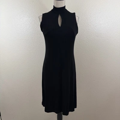 Coldwater Creek Vestido Largo Negro Talla L (14) Foto 1 de 4