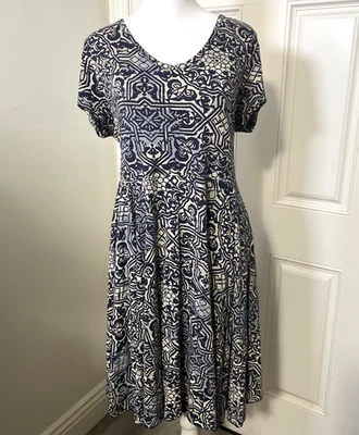 Vestido para mujer Peruvian Connection algodón Pima cabaña pradera crucero resort grande Foto 1 de 4