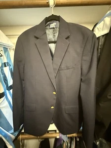 Land's End Men’s Navy Blue Blazer Sport Suit with Gold Buttons- 42R - Picture 1 of 7