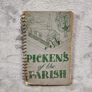 Vtg Pickens of the Parish Cookbook 1st Cong. Curch New Baltimore Michigan Spiral - Foto 1 di 9