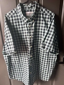 Goodfellow & Co Kurzarm Herren Hemd XXL Knopfleiste Kragen dunkelblau türkis - Bild 1 von 7