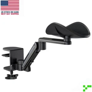 Clamp-On Adjustable Desk Armrest Ergonomic 360° 6 Height Level Elbow Pad Cushion - Picture 1 of 16