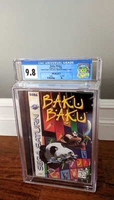 New ✹ BAKU BAKU ✹ Sega Saturn Game ✹ CGC 9.8 A+ GRADED ✹ SEALED VGA WATA - Image 1 of 4