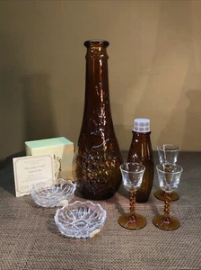 Unikat 2 Lenox Kristall, 3 mundgeblasene Gläser, 1 DABS Karaffe mit Original Stoppe - Bild 1 von 12