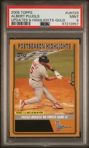 2005 ALBERT PUJOLS TOPPS GOLD #569/2005  #UH129  PSA 9 (POP 4 NONE HIGHER) - Picture 1 of 4