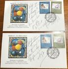 Funa United Nations 1997 Autographed Signed Patrick Gerald Lot Of 2 First Day