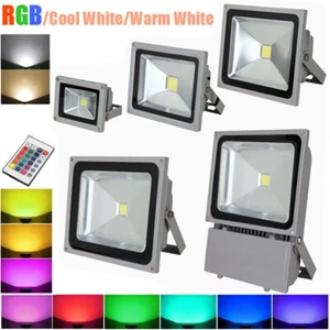 20W 30W 50W 100W LED Flood Light Waterproof Spotlight Outdoor Garden Street Lamp - Picture 1 of 26