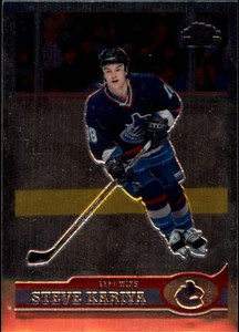 1999-00 Topps/OPC Chrome Canucks Hockey Card #290 Steve Kariya Rookie