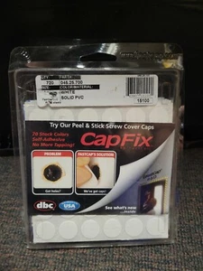 720 PVC Fastcap Peel and Stick Cover Caps 11/16", 18mm White - Picture 1 of 2