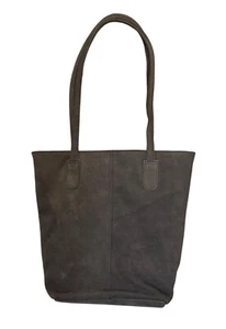 Hobo International Womens Leather Tote Bag Soft Gray Spacious Interior Dual Stra - Picture 1 of 16