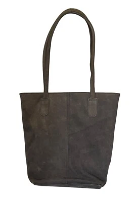 Hobo International Womens Leather Tote Bag Soft Gray Spacious Interior Dual Stra - Image 1 of 4