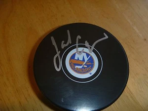 Jack Capuano New York Islanders Signed/Auto Puck COA - Picture 1 of 1