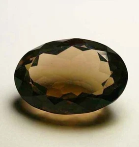  CUARZO AHUMADO 28x18,5 Ovalado 39,0Ct! - Imagen 1 de 1