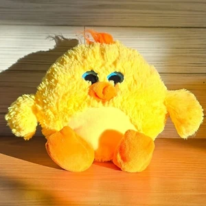 Animal Adventure 10" Yellow Fat Chicken Chick Duck Stuffed Animal Plush 2014 M4 - Picture 1 of 17