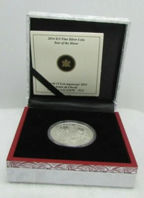 2014 Canada Silver $15 "Year of the Horse" - Image 1 of 4