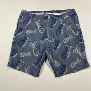 Rodd & Gunn Chino Shorts Slim Fit Blue Casual Cotton Walk Mens W38 Flaw - Picture 1 of 13