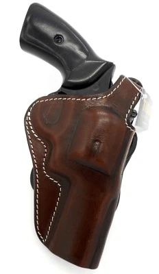 TAGUA PREMIUM Brown Leather Thumb Break Roto PADDLE Holster KIMBER K6S 4" REVOLV