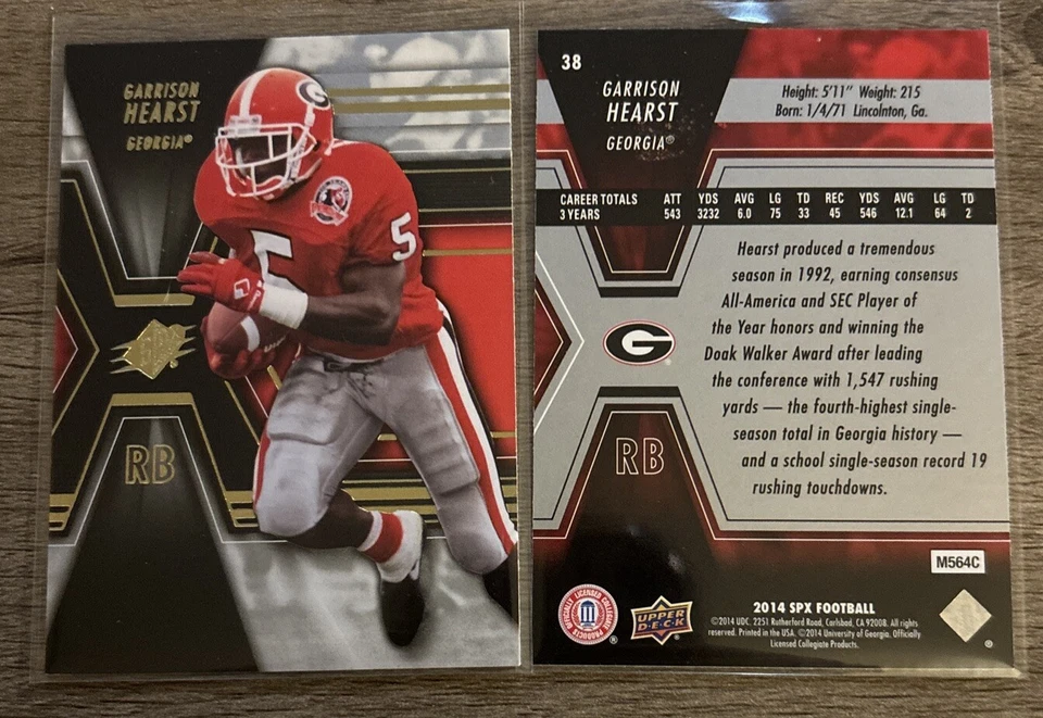 2014 SPx #38 Garrison Hearst Georgia Cardinals 49ers - Image 1 of 1