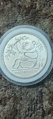 China 1989 Hong Kong International Coin Show Silver Panda  - Image 1 of 3