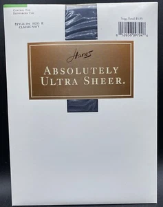 Hanes Absolutely Ultra Sheer Sandalfoot 706 Gr. E, Classic Navy Neu Control Top - Bild 1 von 3