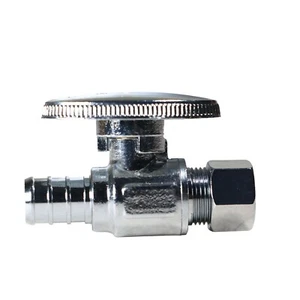 20 Stck. passend 1/2" Pex x 3/8" Außendurchmesser gerades Absperrventil, 1/4 Umdrehung, bleifreies Messing - Bild 1 von 9