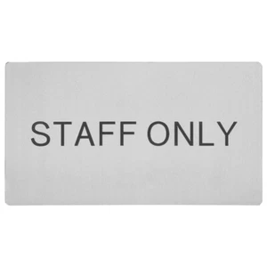 Staff Only Plate Wall Mount Door and Wall Sign Restaurants Staff Only Door Sign - Picture 1 of 12