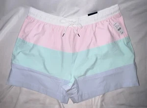 Brooks Brothers Montauk Color block Swim Shorts Trunks Lined Men’s Size XXL - Picture 1 of 11