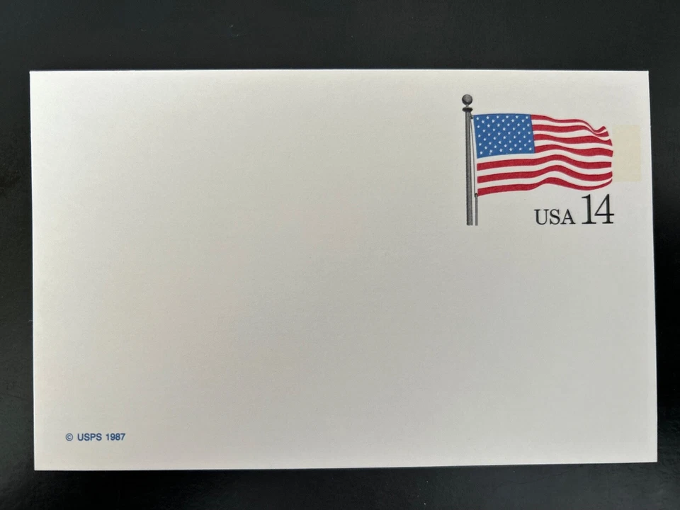 US Stamps SC# UX117 Flag 14c Postal Card MNH 1987 - Image 1 of 1