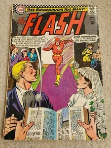 The Flash #165 (DC Comics 1966) Edad de Plata 12 c Matrimonio Barry Allen + Iris West - Imagen 1 de 4